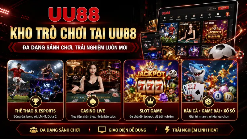 Kho trò chơi tại UU88 có gì đáng khám phá?